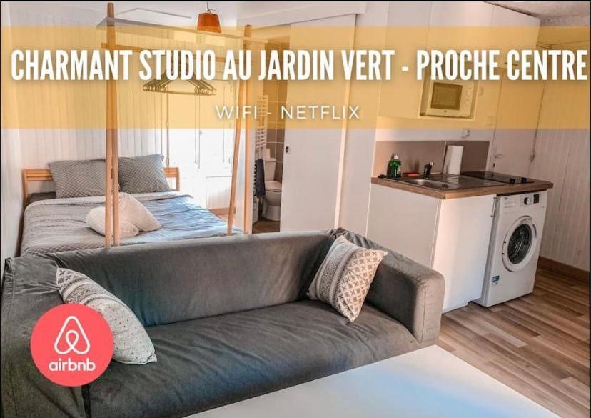 Ferienwohnung Charmant Studio au Jardin Vert- Proche Centre Angoulême Exterior foto